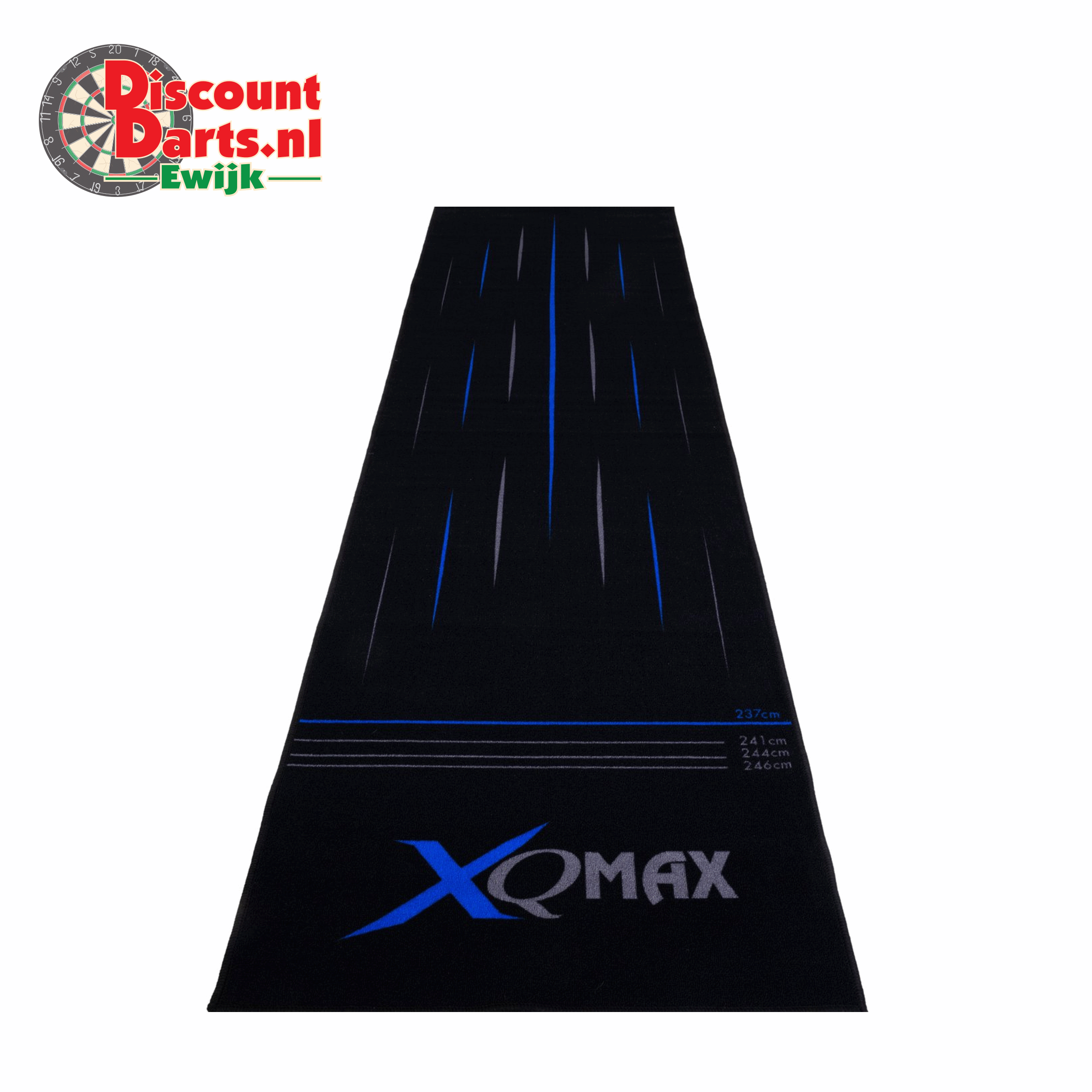 Dart Mat | Stripes | Black | Blue | 80