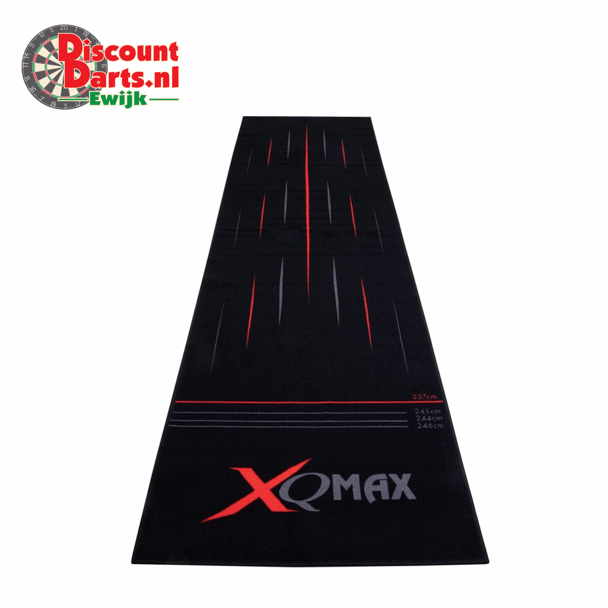 Dart Mat | Stripes | Black | Red | 80